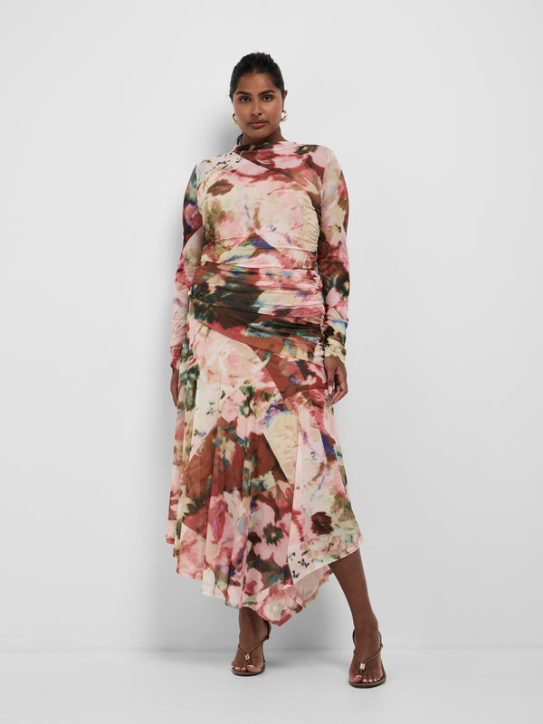 Size16 SHEIKE Faye Midi Skirt Floral 1008579 Front Image