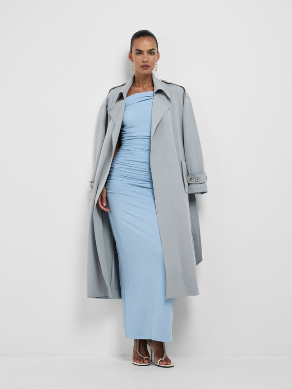 SHEIKE Juniper Trench Coat Grey 1008581 Styled Front Image