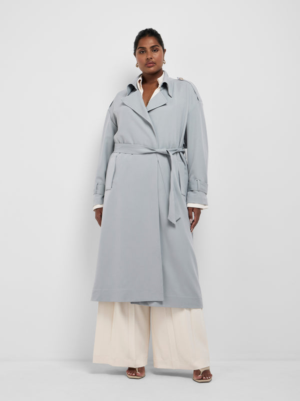 Size16 SHEIKE Juniper Trench Coat Grey 1008581 Front Image