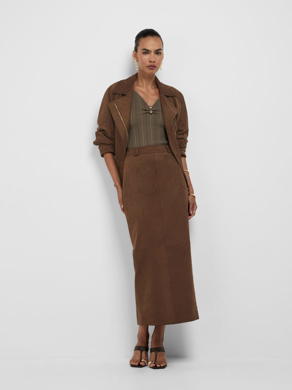 SHEIKE Tiana Jacket Chestnut 1008585 Styled Front Image