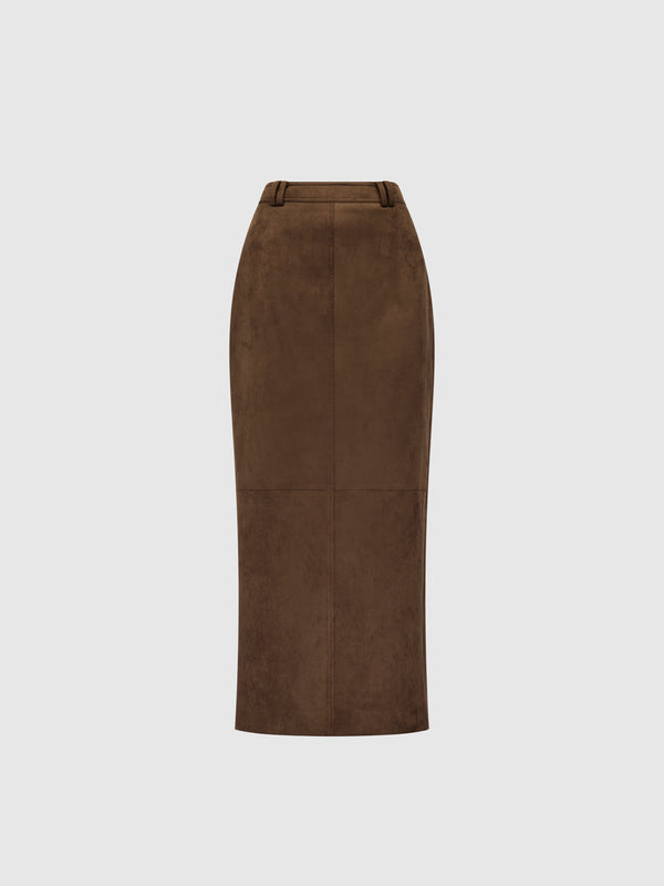 SHEIKE Tiana Midi Skirt Chestnut 1008586 Ghost Image