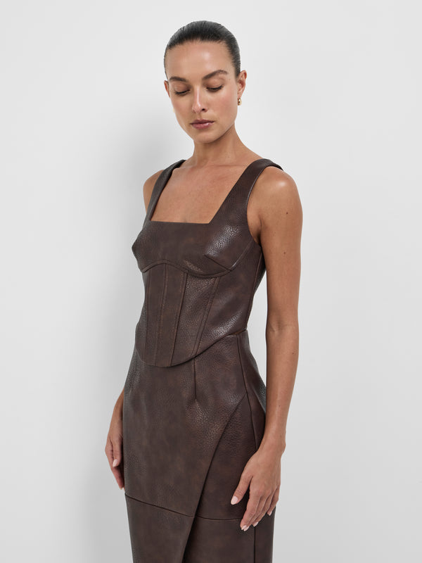 Size8 SHEIKE Jules Top Cocoa 1008592 Close Up Image