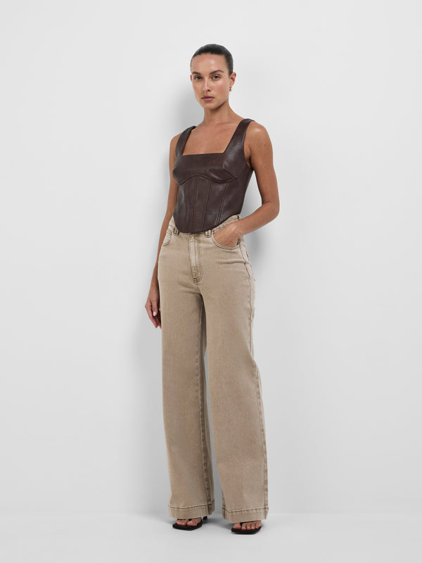 SHEIKE Jules Top Cocoa 1008592 Styled Front Image