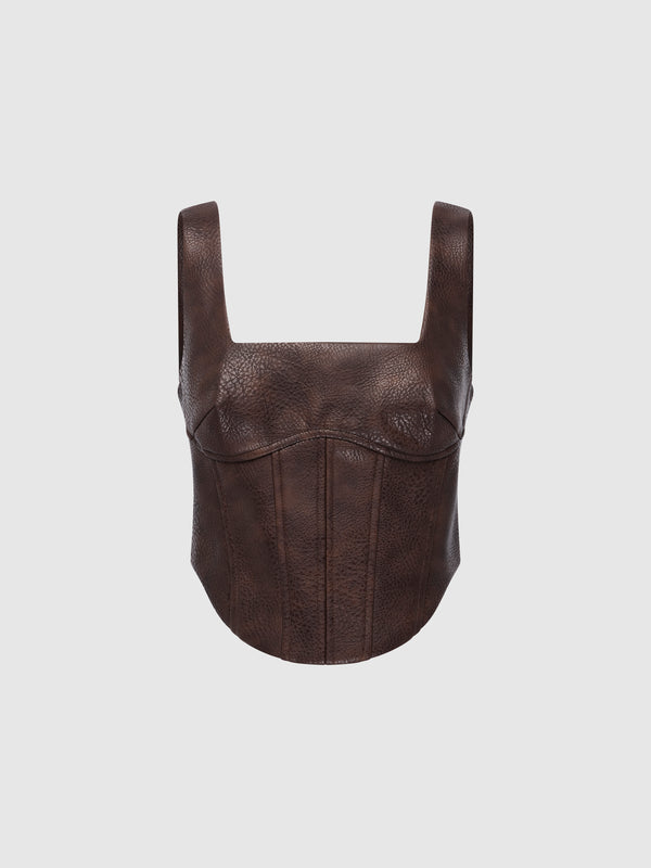 SHEIKE Jules Top Cocoa 1008592 Ghost Image