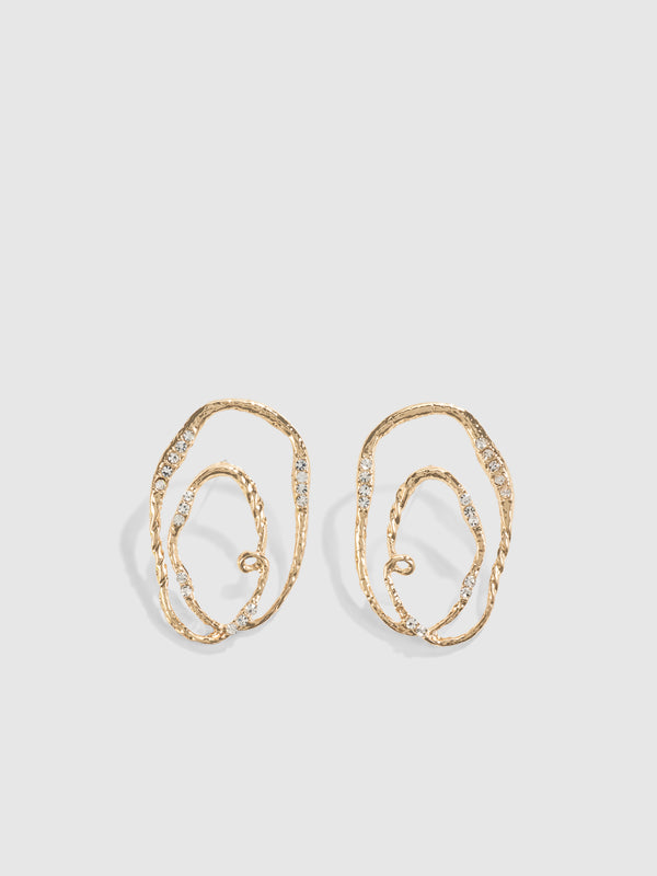 SHEIKE Remi Earring Gold 1008616 Ghost Image