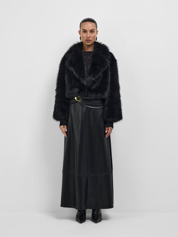 SHEIKE Alora Fur Jacket Black 1008619 Front Image