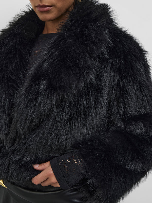 SHEIKE Alora Fur Jacket Black 1008619 Detail Image