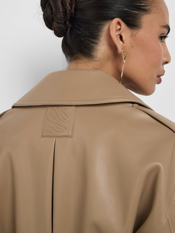 SHEIKE Melanie Cropped Jacket Fawn 1008631 Back Detail Image