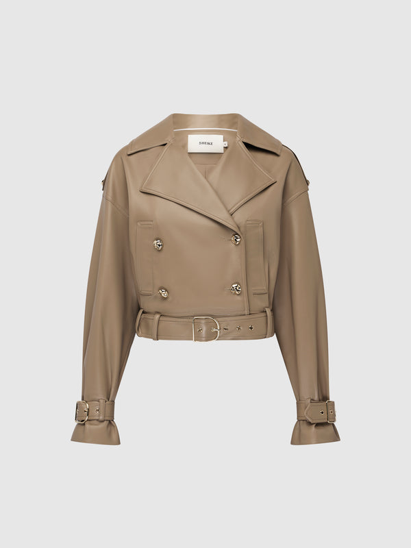 SHEIKE Melanie Cropped Jacket Fawn 1008631 Ghost Image