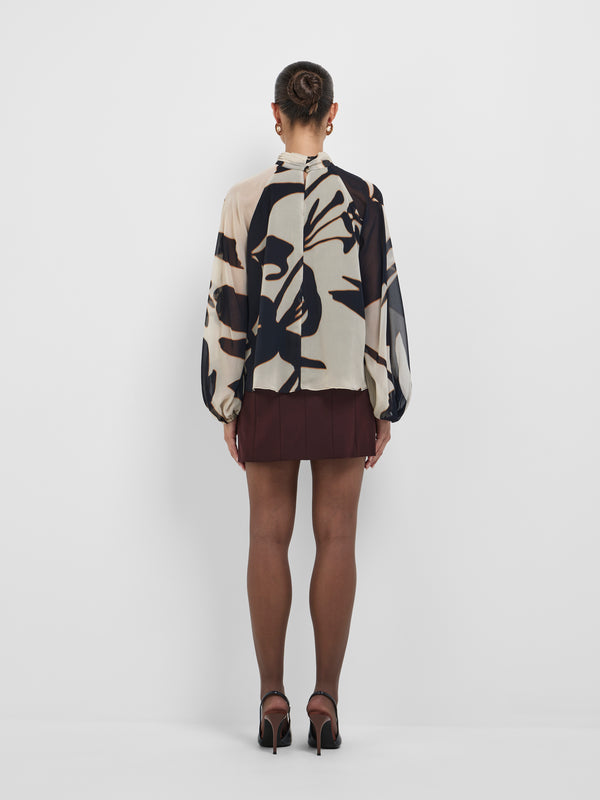 SHEIKE Delilah Long Sleeve Top Floral 1008646 Back Image