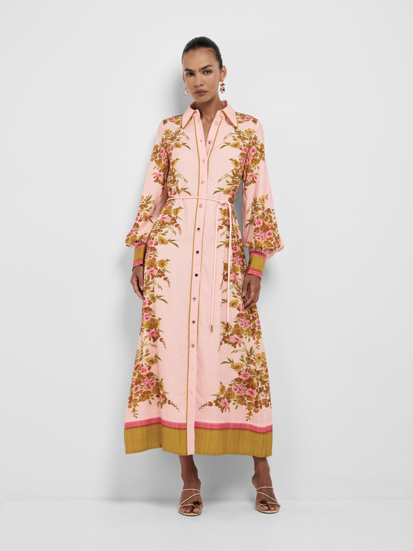 Size8 SHEIKE Alana Maxi Shirt Dress Floral 1008662 Front Image