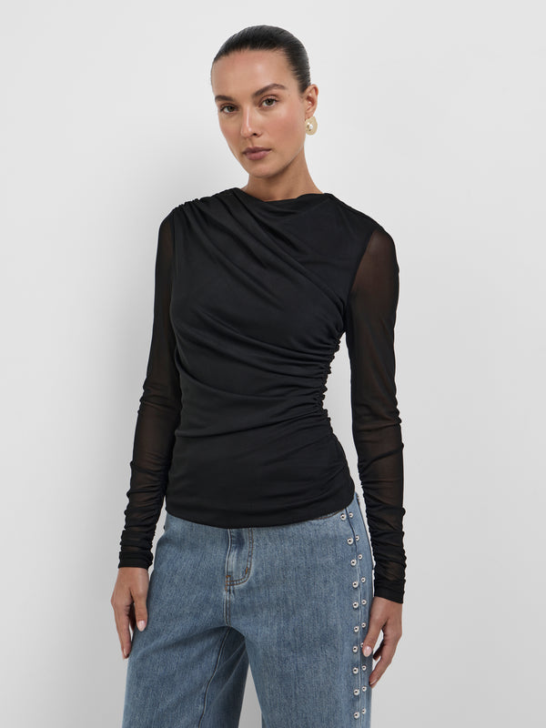 Size8 SHEIKE Midnights Top Black 1008679 Close Up Image