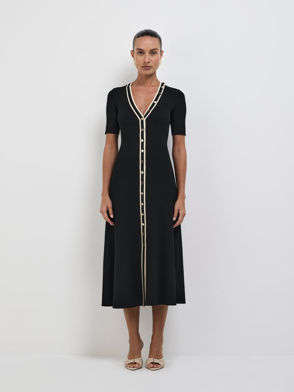 Size8 SHEIKE Dahlia Maxi Dress Black 1008690 Front Image