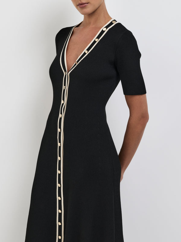 SHEIKE Dahlia Maxi Dress Black 1008690 Close Up Image