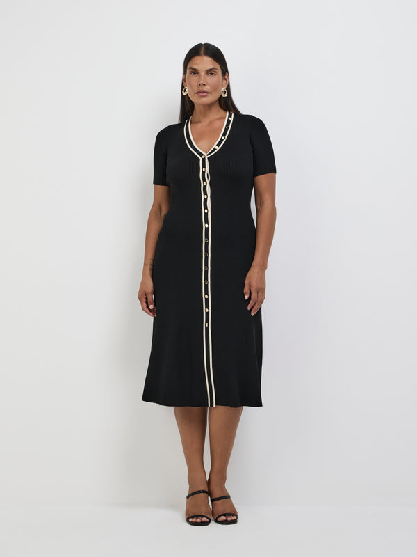 Size12 SHEIKE Dahlia Maxi Dress Black 1008690 Front Image