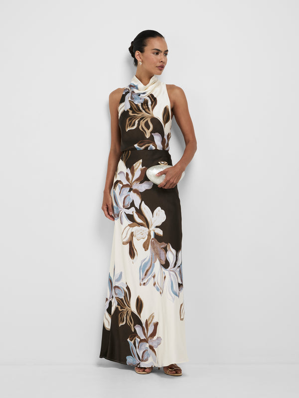 SHEIKE Fiora Maxi Skirt Floral 1008707 Styled Front Image