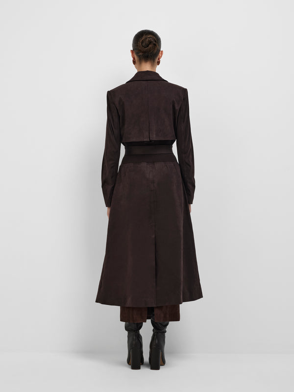 SHEIKE Annie Coat Cocoa 1008709 Back Image