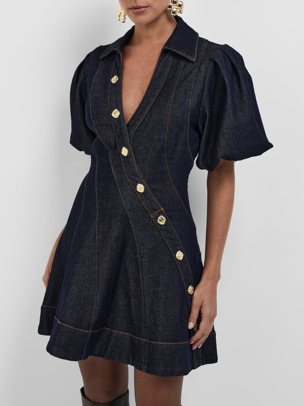 SHEIKE Briar Mini Dress Indigo 1008710 Close Up Image