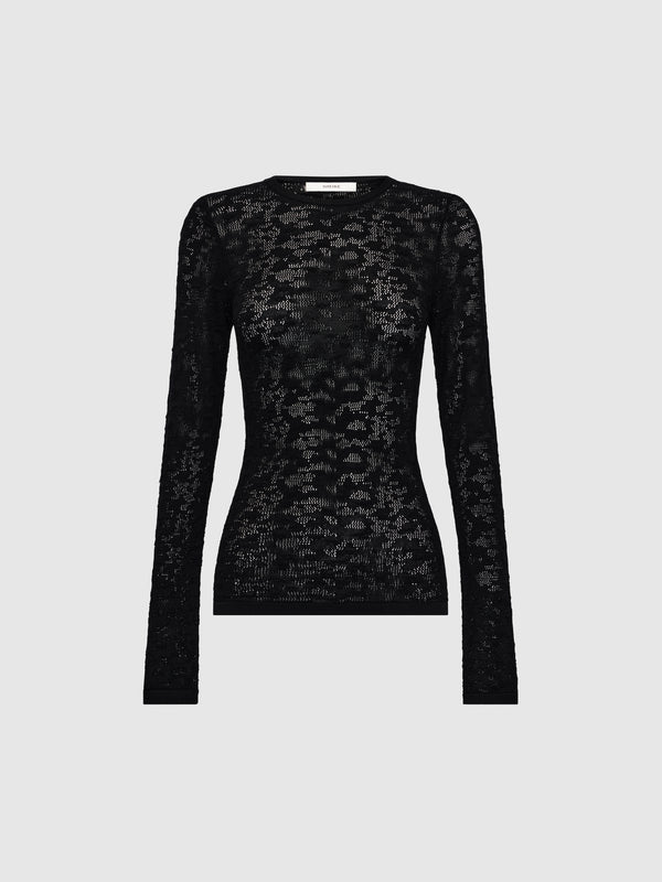 SHEIKE Ellie Knit Top Black 1008725 Ghost Image