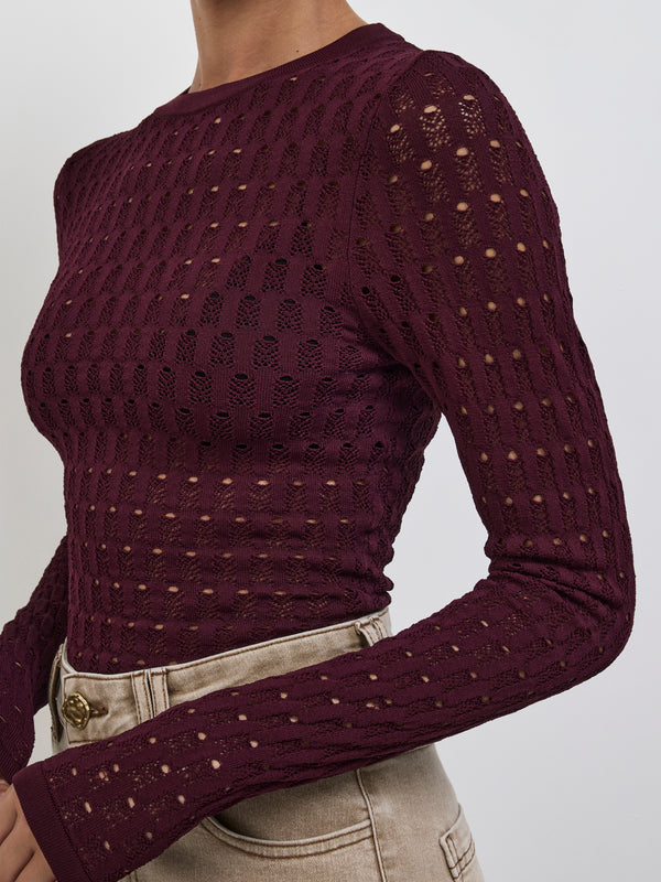 SHEIKE Callie Knit Bodysuit Black Jam 1008732 Detail Image