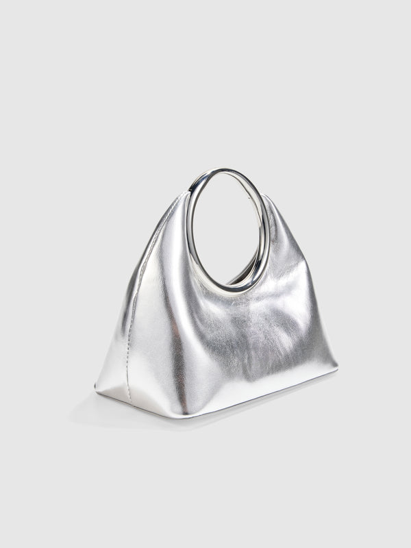 SHEIKE Elle Handle Bag Silver 1008793 Side Ghost Image