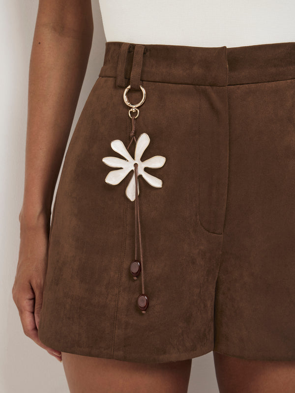 SHEIKE Azaria Bag Charm Chocolate 1008836 Model Image