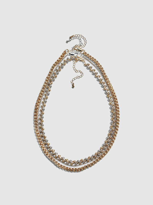 SHEIKE Nova 3 Pack Necklace Gold 1008841 Ghost Image