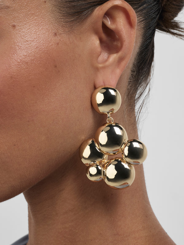 SHEIKE Amyra Earrings Gold 1008842 Model Image