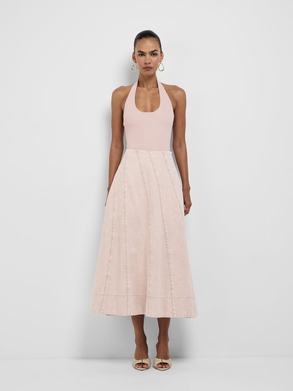 SHEIKE Ava Maxi Skirt Pink 1008858 Front Image