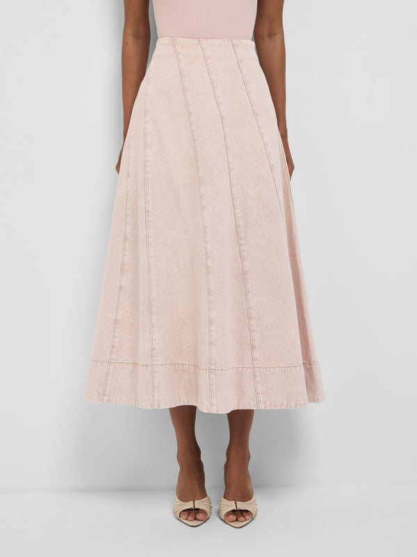 Size8 SHEIKE Ava Maxi Skirt Pink 1008858 Close Up Image