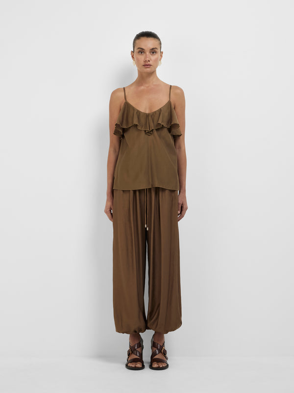 SHEIKE 1008351 Danika Top Cocoa Front Image