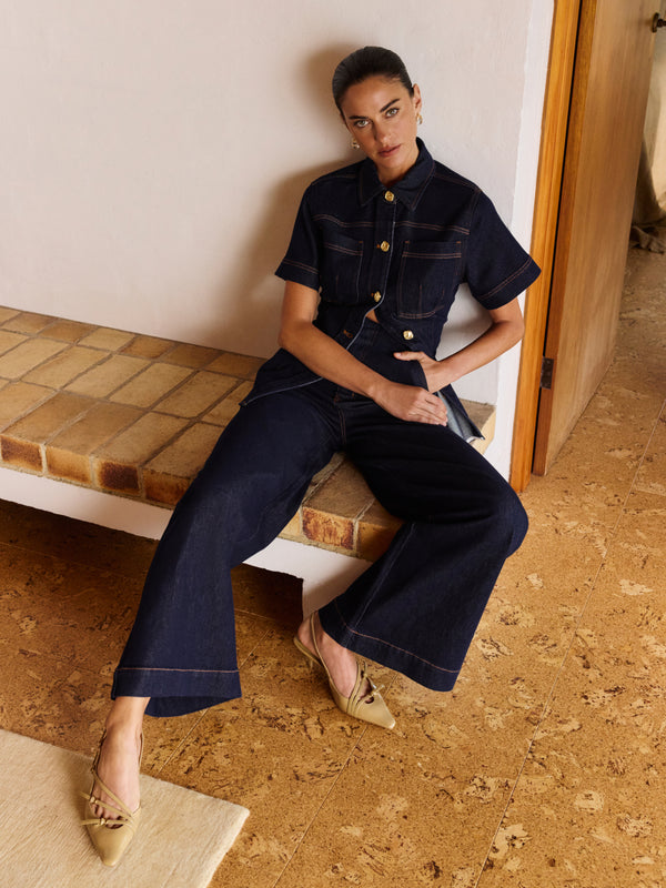 SHEIKE Esme Jean Indigo 1008539 Campaign Image