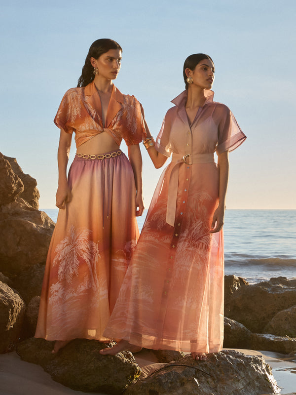 SHEIKE Sunset Palms Dress Floral 1008054 Campaign Image