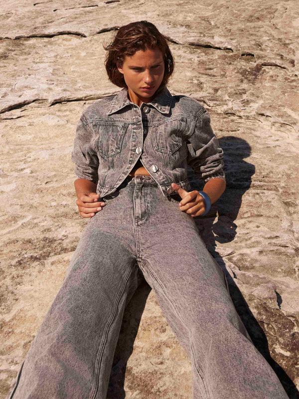 SHEIKE Genesis Denim Jacket Grey 1007645 Campaign Image