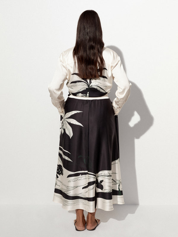 Size12 SHEIKE Midnight Palms Skirt Print 1007707 Campaign Image