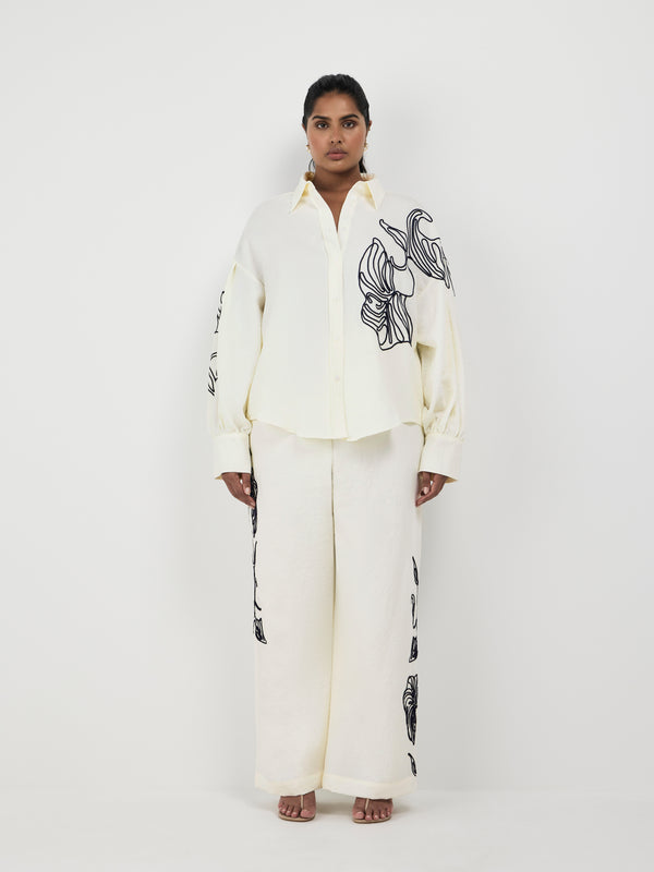 Size16 SHEIKE Milos Pant Ivory 1007502 Front Image