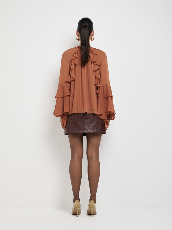 SHEIKE Clara Shirt Ginger 1007568 Back Image