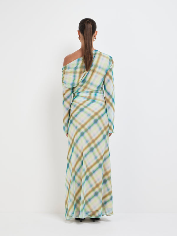 SHEIKE Ada Maxi Dress Check 1007651 Back Image
