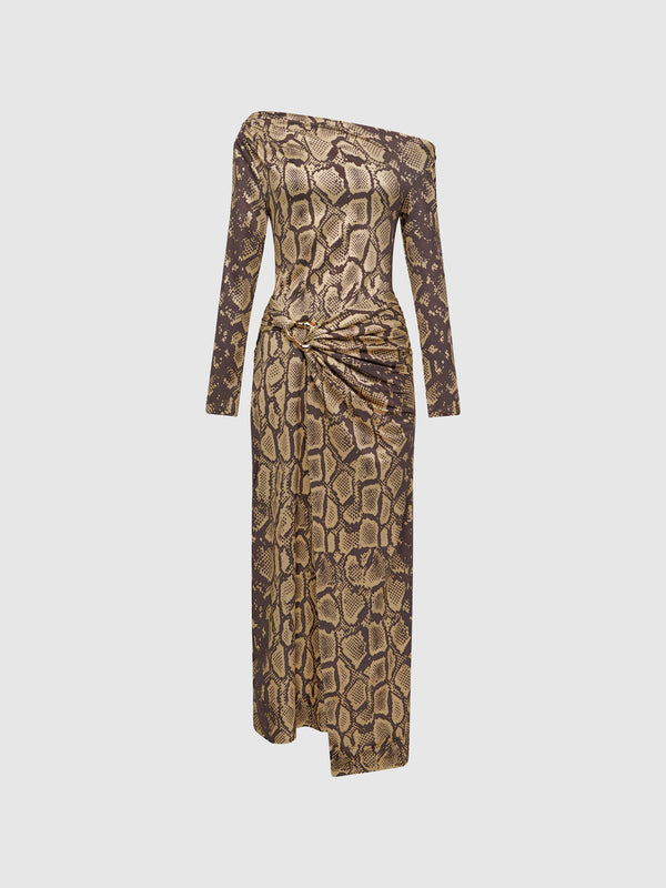 SHEIKE Daphne Midi Dress Animal 1007652 Ghost Image