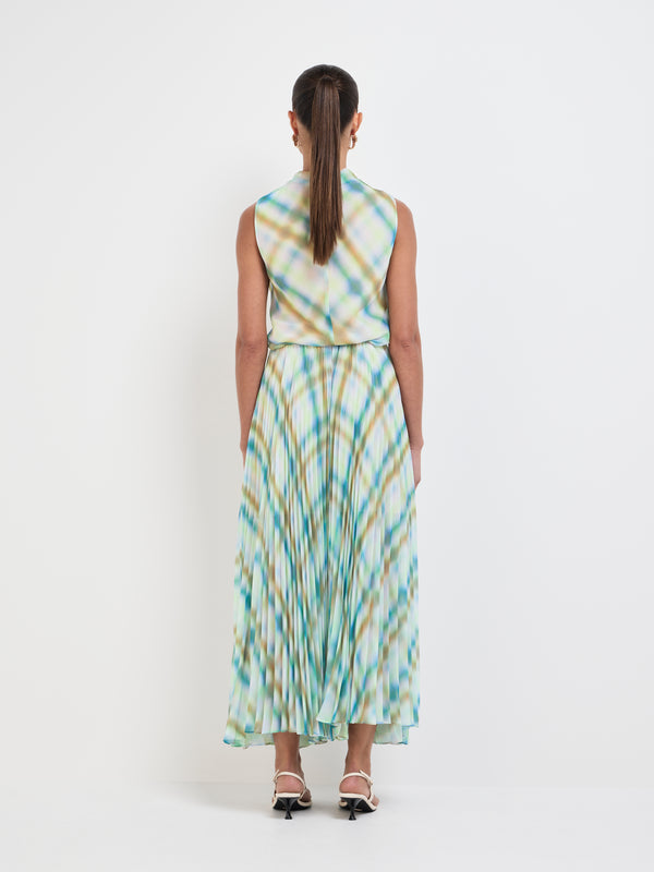 SHEIKE Ada Maxi Skirt Check 1007667 Back Image