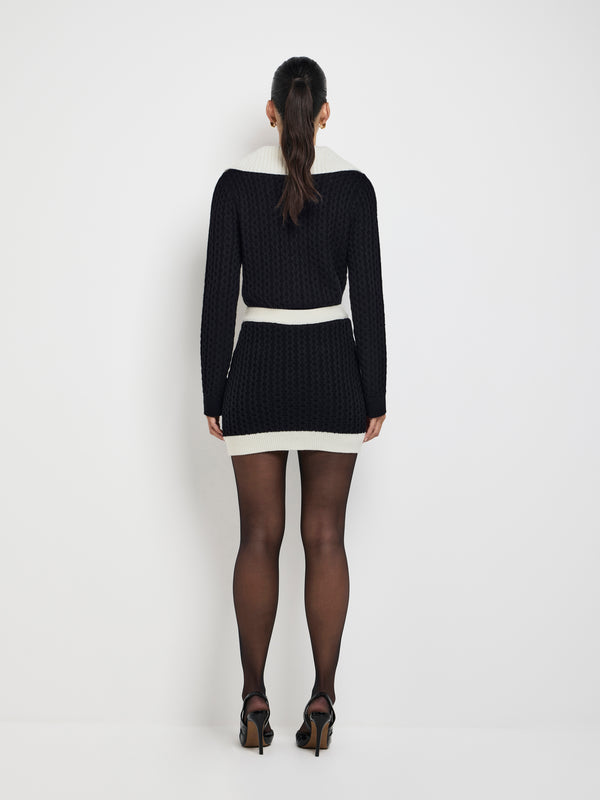 SHEIKE Marla Knit Skirt Black 1007697 Back Image