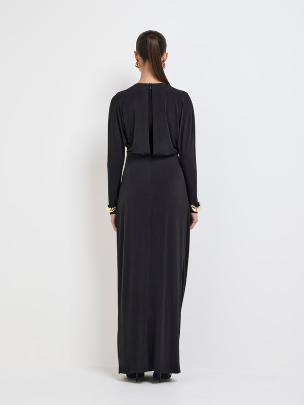 SHEIKE Sofia Maxi Dress Black 1007729 Back Image