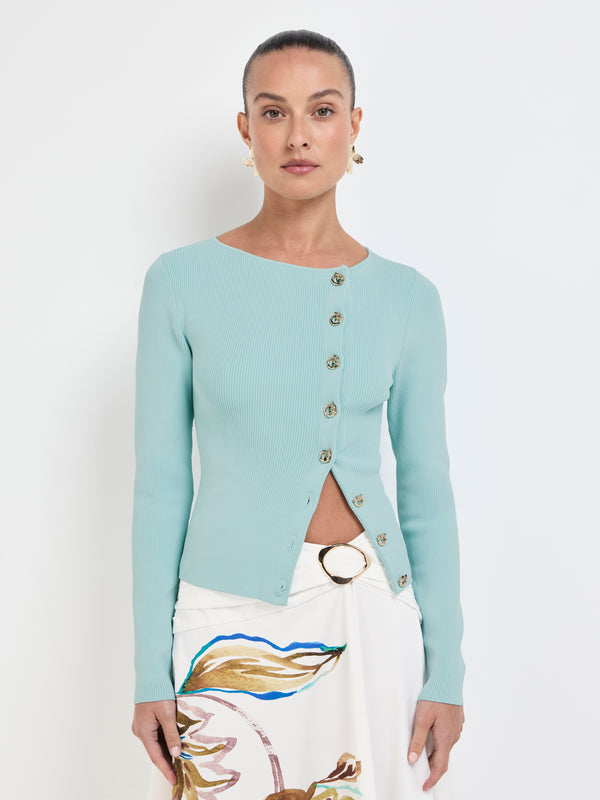 Size8 SHEIKE Adora Knit Top Blue 100773 Detail Image