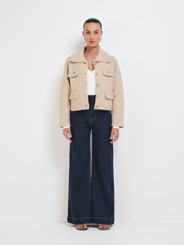 SHEIKE Regina Cardigan Ecru 1007788 Front Styled Image