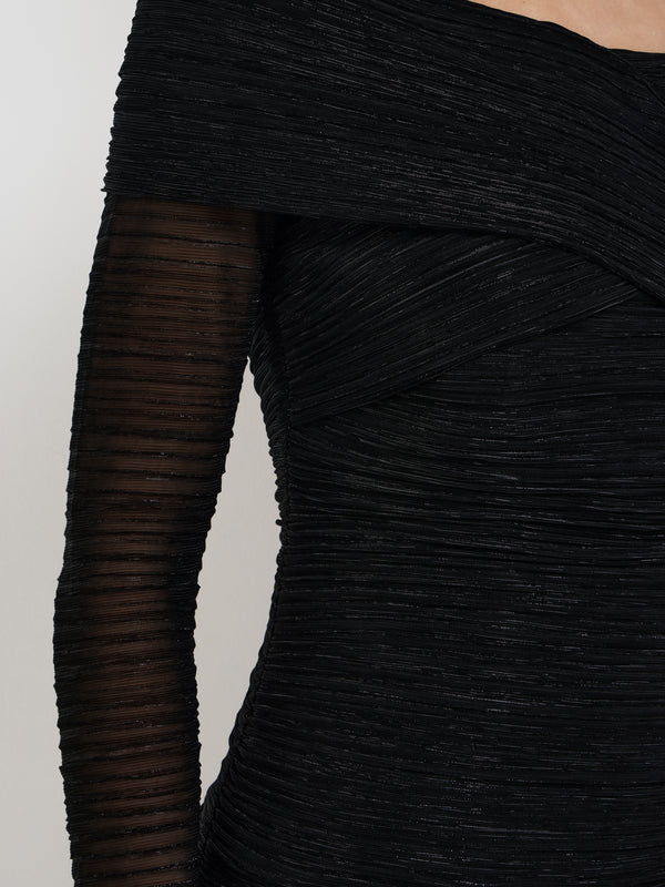 SHEIKE Josephine Top Black 1007809 Fabric Swatch Image