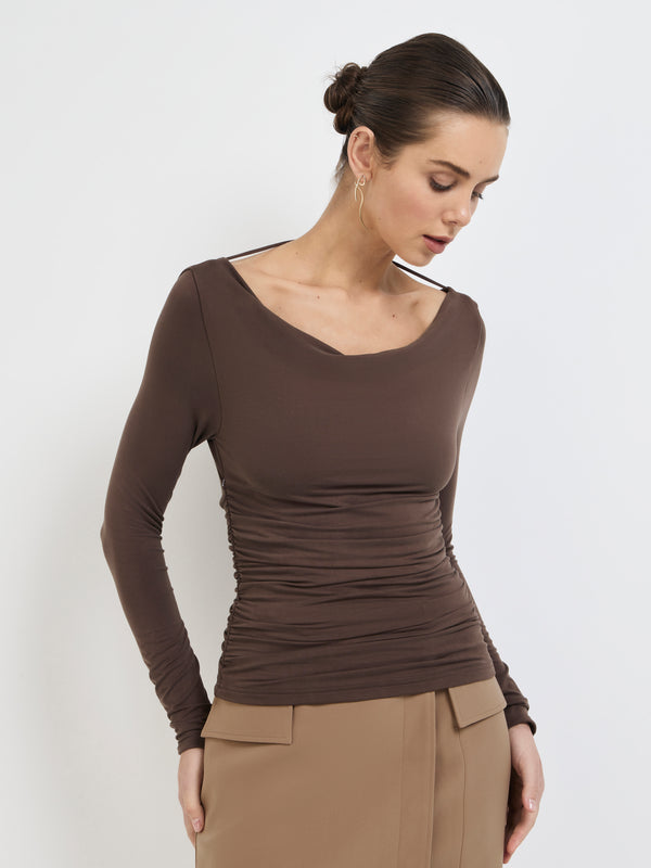 SHEIKE Martina Top Chocolate 1007815 Detail Image