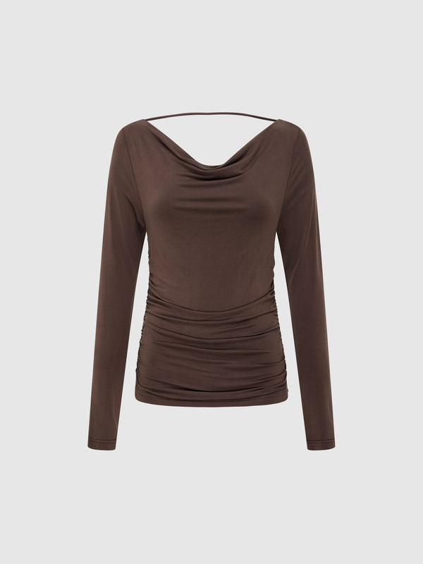 SHEIKE Martina Top Chocolate 1007815 Ghost Image