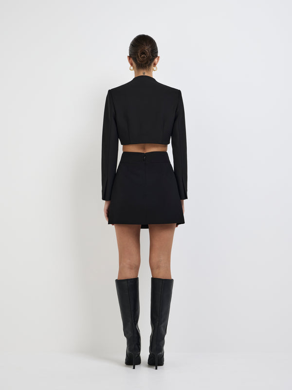 SHEIKE Serena Cropped Jacket Black 1007835 Back Image