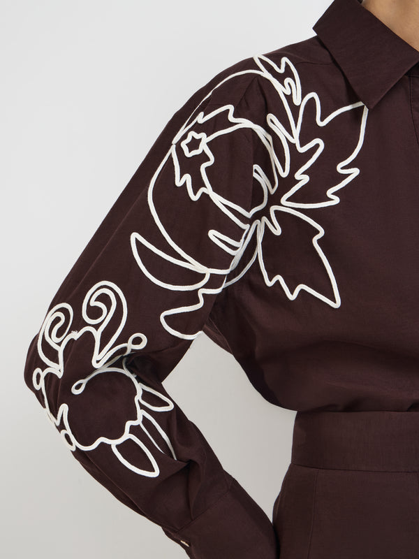 SHEIKE Jardan Shirt Floral 1007842 Fabric Swatch Image