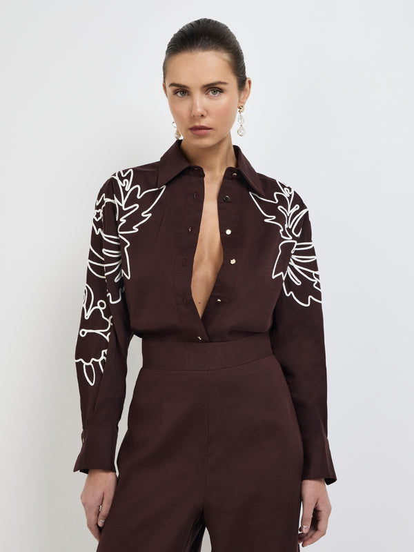 Size8 SHEIKE Jardan Shirt Floral 1007842 Detail Image